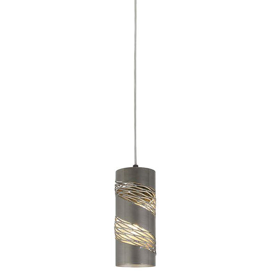 Varaluz Flow 4" Wide Steel Cylinder Mini Pendant