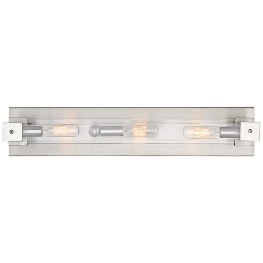 Varaluz Halcyon 20" Wide Satin Nickel 3-Light Bath Light