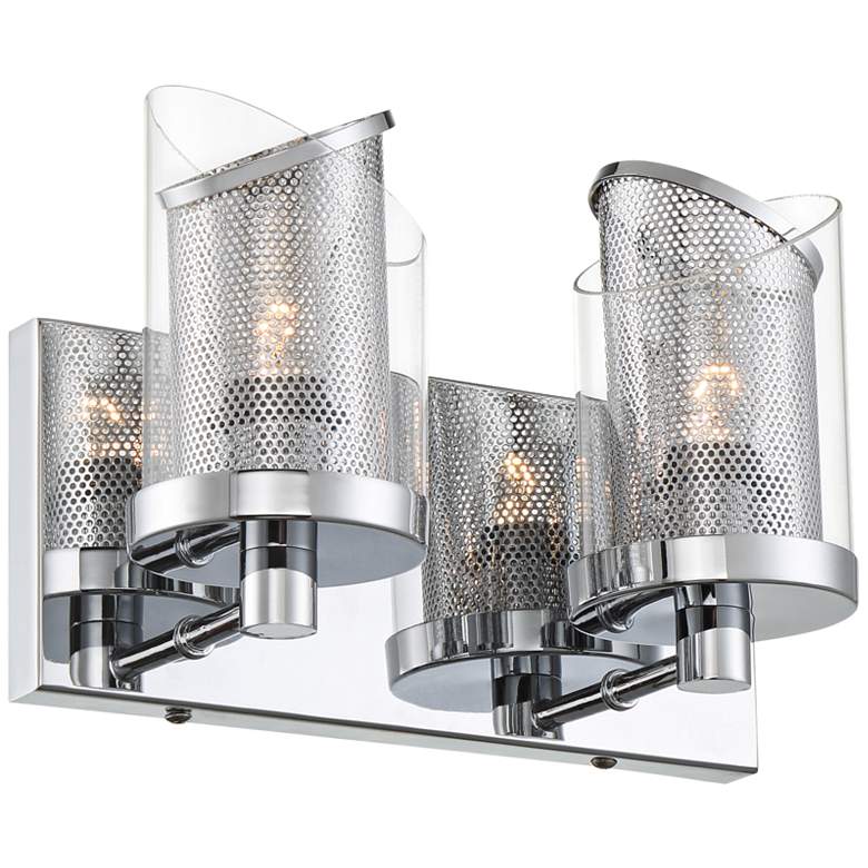 Varaluz So Inclined 7 1/2" High 2-Light Chrome Wall Sconce