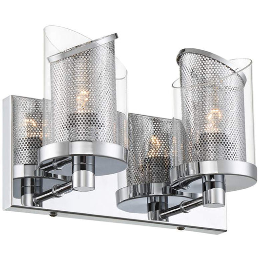 Varaluz So Inclined 7 1/2" High 2-Light Chrome Wall Sconce