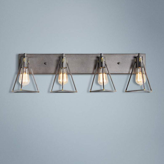 Varaluz Trini 31 1/4" Wide Gunsmoke 4-Light Bath Light