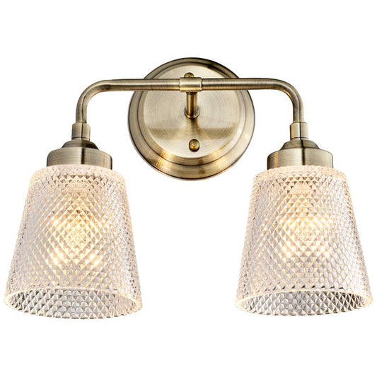 Varaluz Westport 11" High Antique Brass 2-Light Wall Sconce