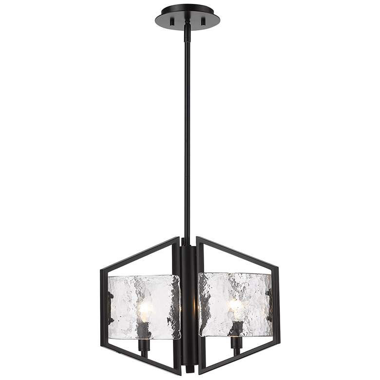 Varsha 16 3/4" Wide Matte Black Pendant Light