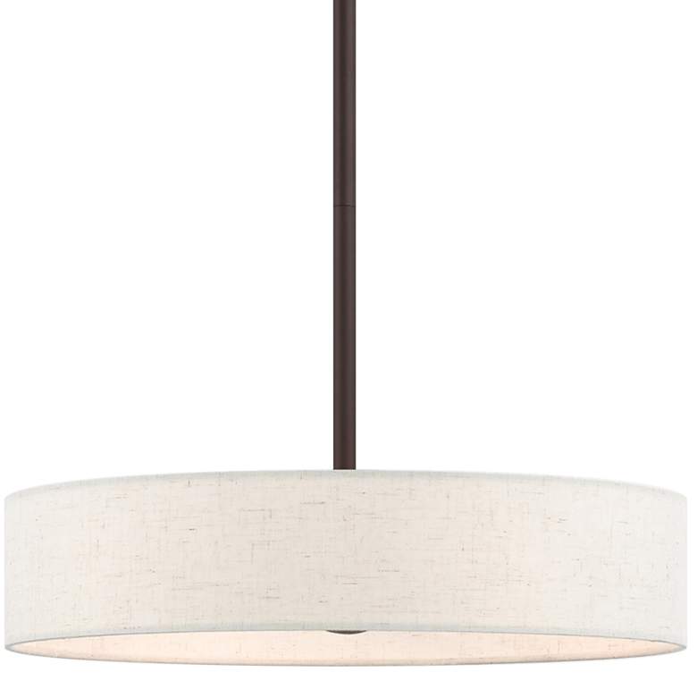 Venlo 14" Wide Bronze Drum Pendant Light