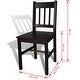 vidaXL Dining Chairs 2 pcs Dark Brown Pinewood