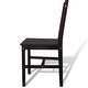 vidaXL Dining Chairs 2 pcs Dark Brown Pinewood