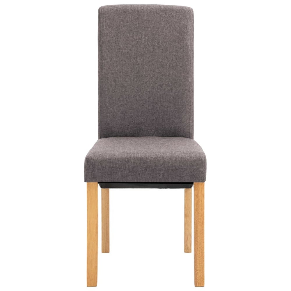 vidaXL Dining Chairs 2 pcs Taupe Fabric