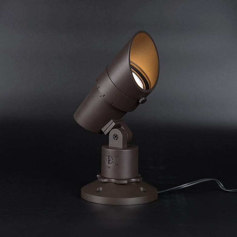 WAC Landscape 6"H Bronzed Brass 120V LED Accent Spot Light