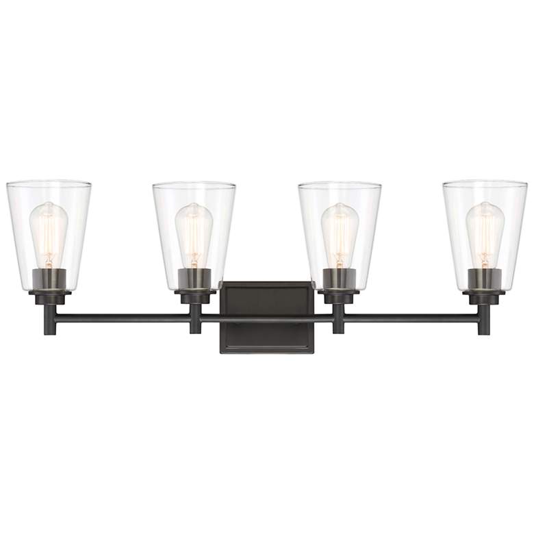 Westin 31" Wide Satin Platinum Metal 4-Light Bath Light