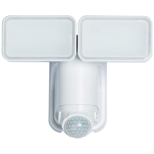 White 1000 Lumen Motion-Activated Solar LED Security Light