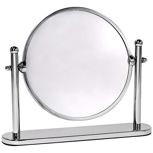 Gatco Premier Chrome 10 1/2" x 8 1/4" Rotating Table Mirror