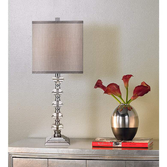 Deco Collection Colonnade Crystal Table Lamp