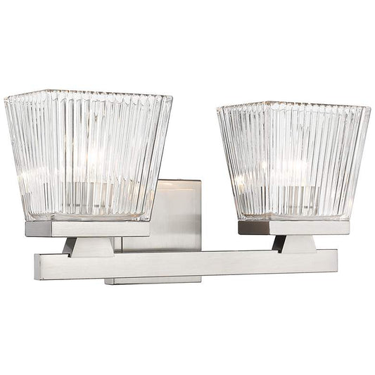 Z-Lite Astor 2 Light Vanity in Brushed Nickel