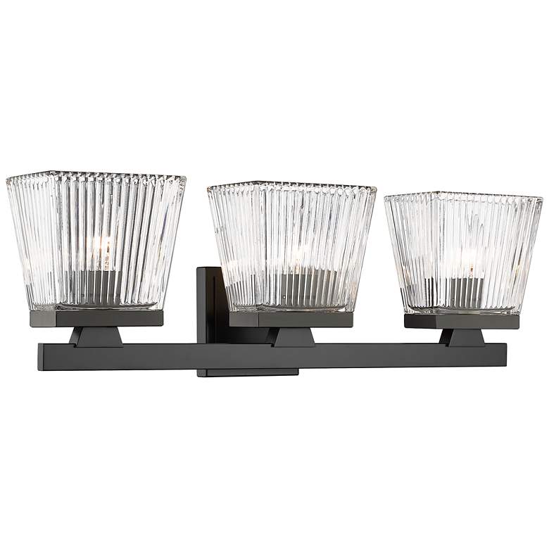 Z-Lite Astor 3 Light Vanity in Matte Black